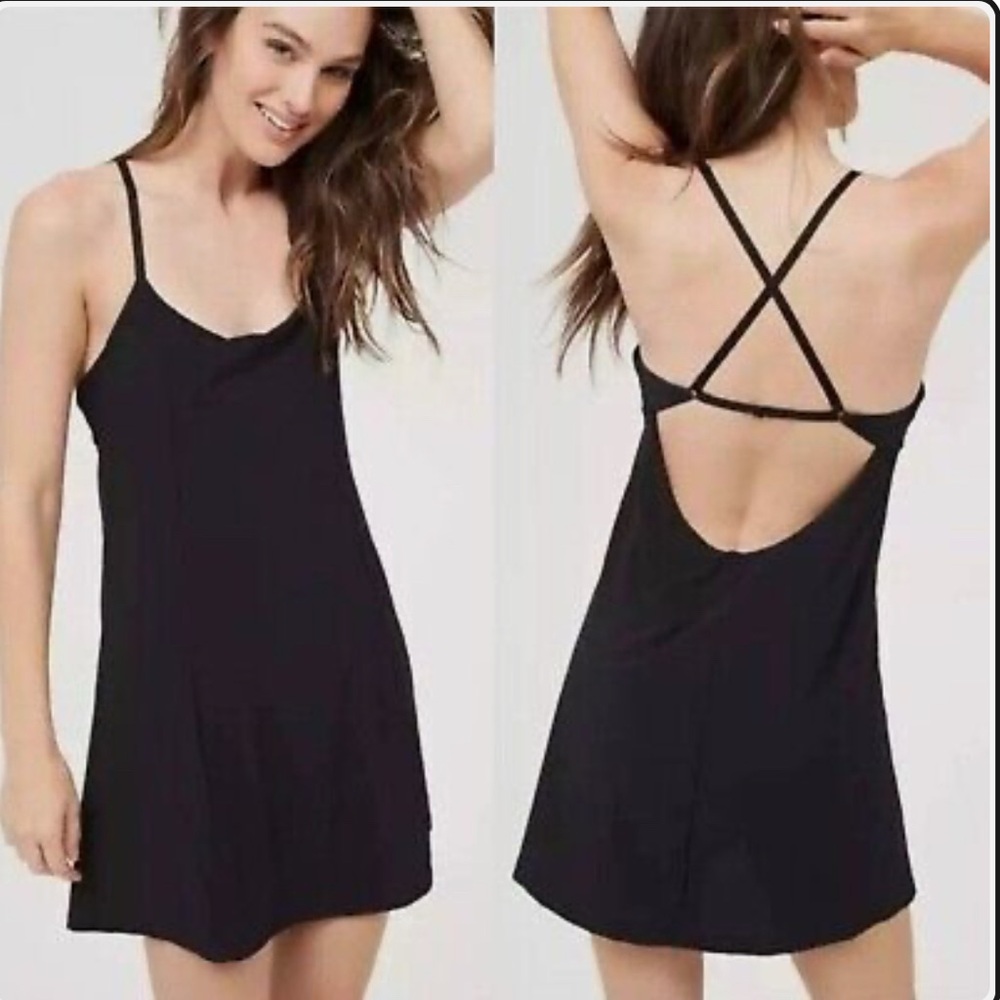 OFFLINE by aerie exercise dress BLACK SMALL